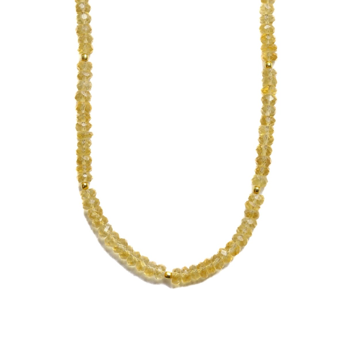 Citrine Gemstone Necklace - Moon Cycle - Willow & Luna