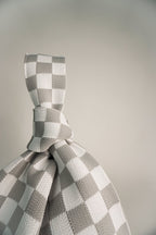 Classic Checkered Grey Handbag - Willow & Luna