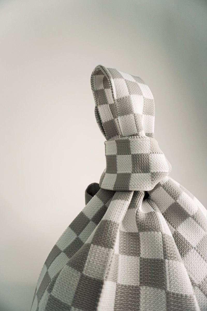 Classic Checkered Grey Handbag - Willow & Luna