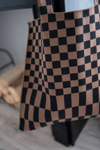 Classic Checkered Skinny Tote - Willow & Luna