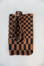 Classic Checkered Skinny Tote - Willow & Luna