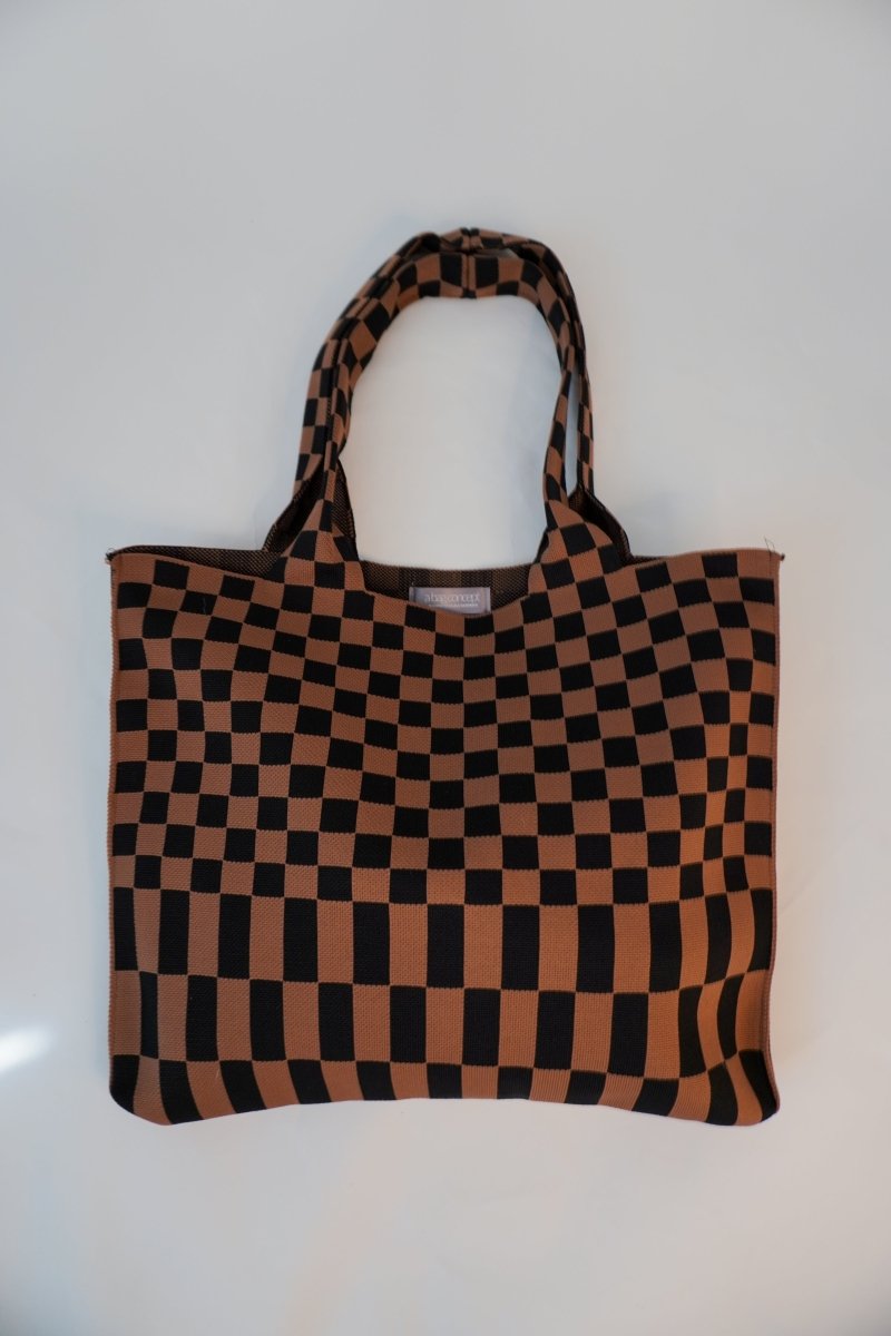 Classic Checkered Skinny Tote - Willow & Luna