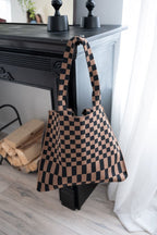 Classic Checkered Skinny Tote - Willow & Luna