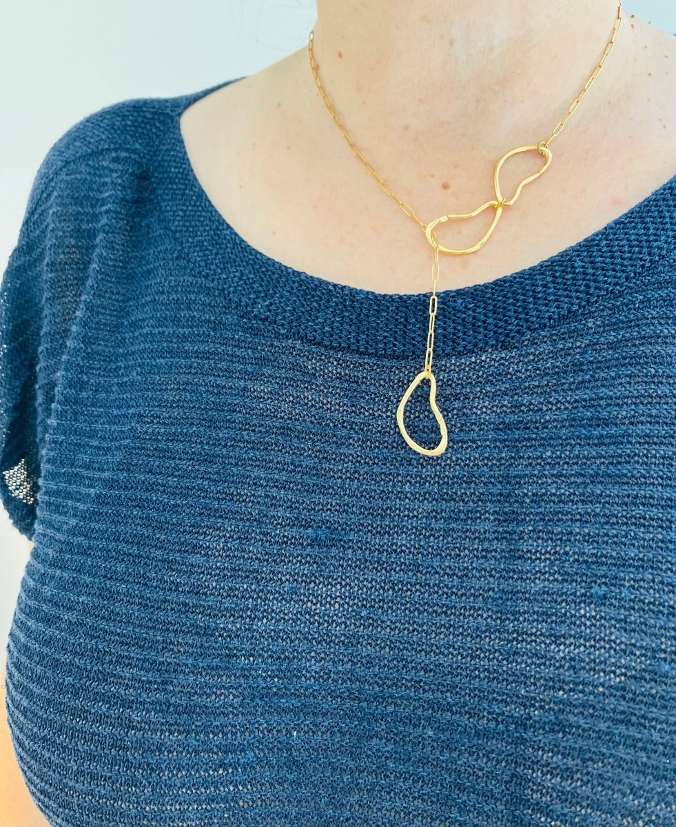 Cloud Lariat Necklace - Willow & Luna