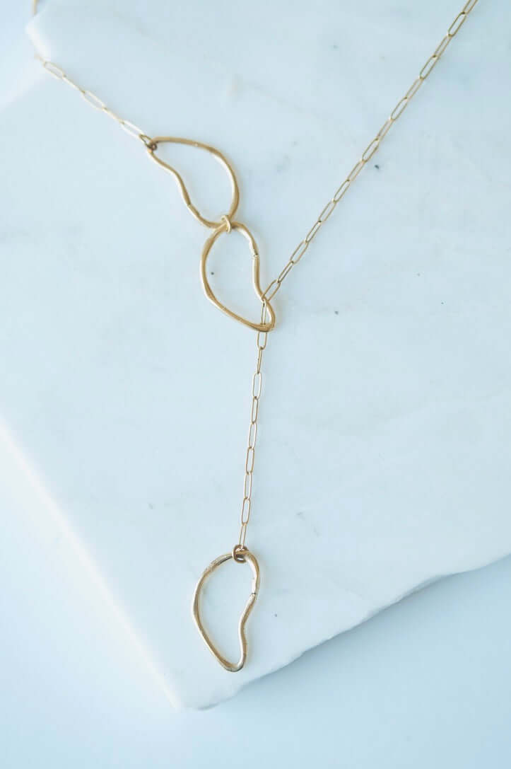 Cloud Lariat Necklace - Willow & Luna