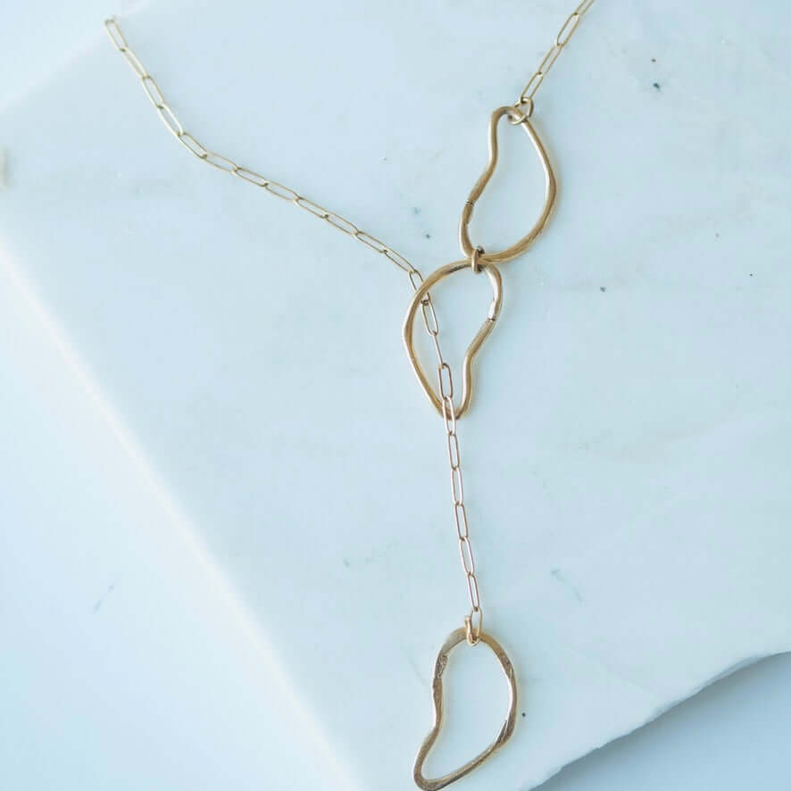 Cloud Lariat Necklace - Willow & Luna