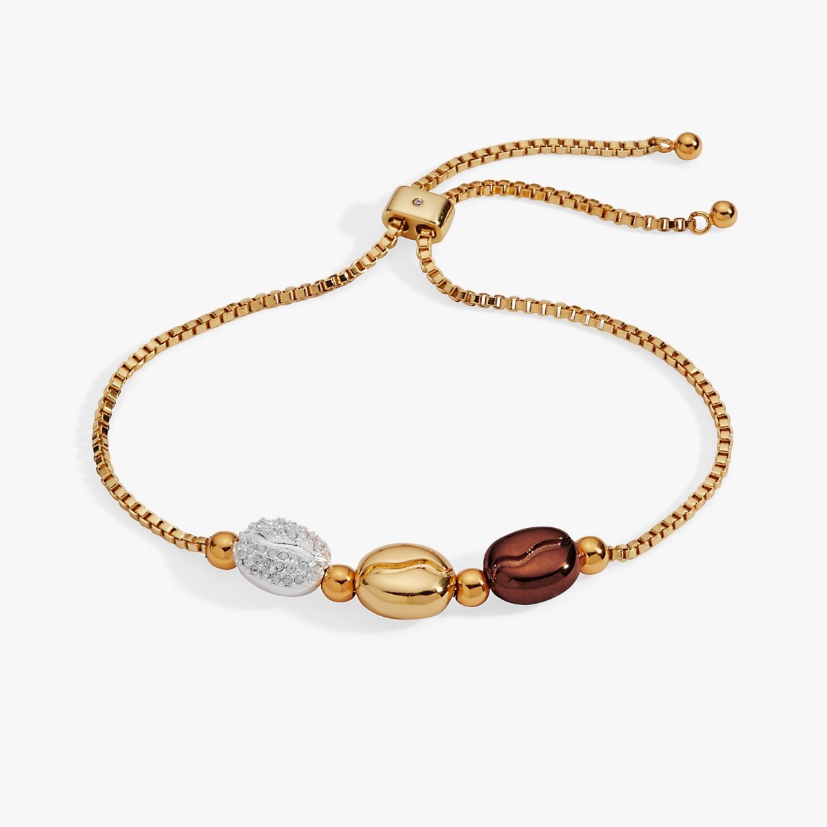 Coffee Bean Bolo Bracelet - Willow & Luna
