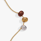 Coffee Bean 'Happiness, Wealth, Health' Engraved Pendant Necklace - Willow & Luna