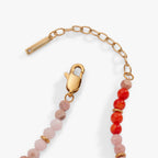 Coral Ombre Semi-Precious Beaded Anklet