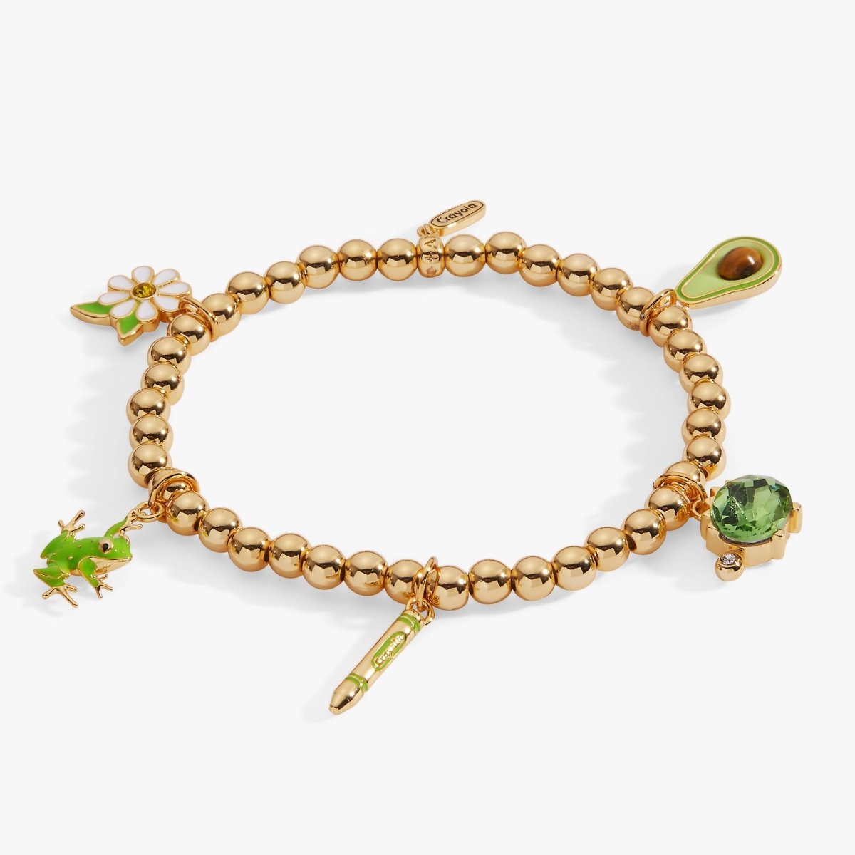 Crayola Forest Green Charm Stretch Bracelet - Willow & Luna