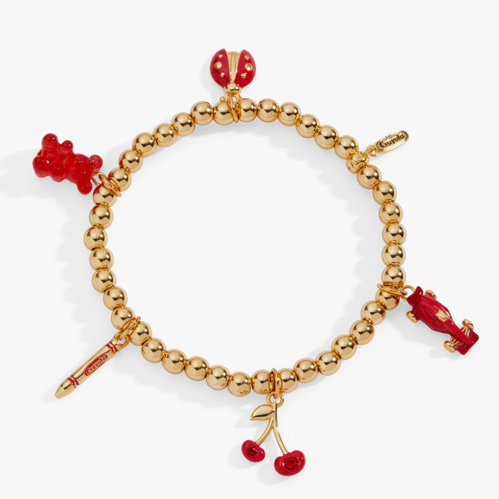 Crayola Scarlet Charm Stretch Bracelet - Willow & Luna