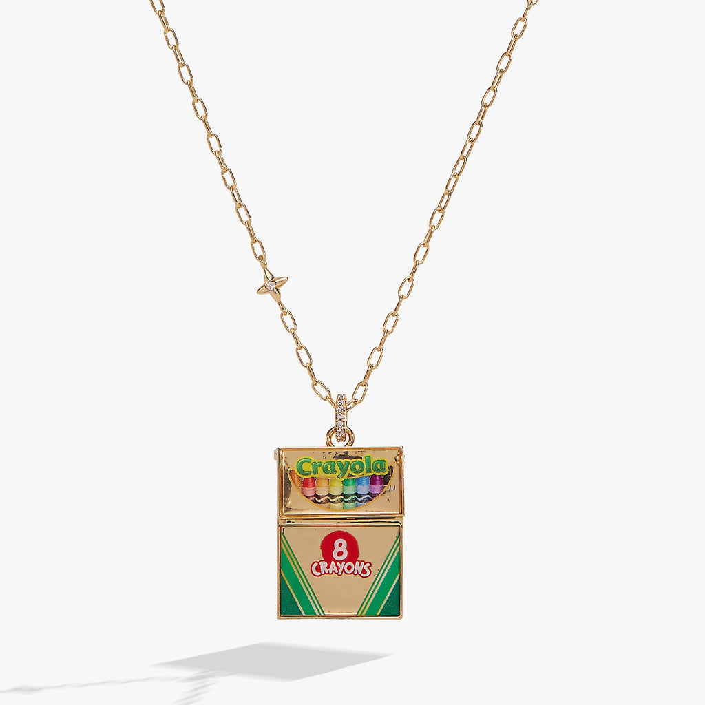 Crayola 'To Teach Is To Color A Life Forever' Crayon Box Locket
