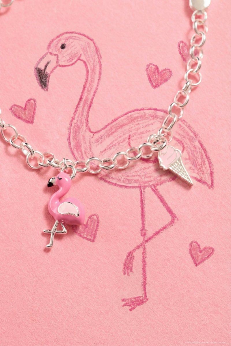 Crayola Tickle Me Pink Charm Bracelet - Willow & Luna