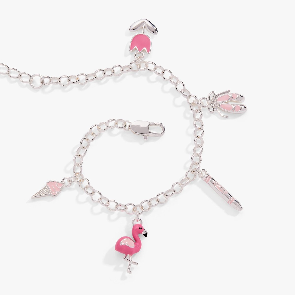 Crayola Tickle Me Pink Charm Bracelet - Willow & Luna