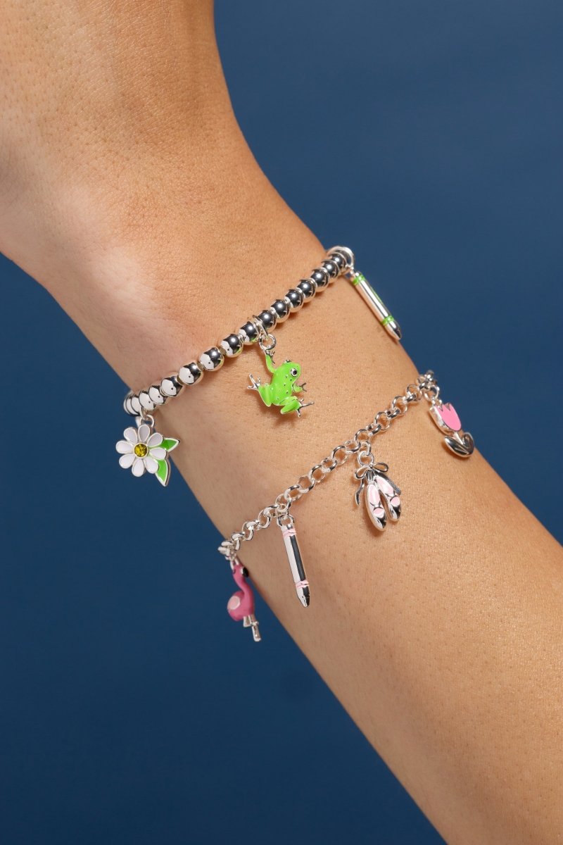 Crayola Tickle Me Pink Charm Bracelet - Willow & Luna