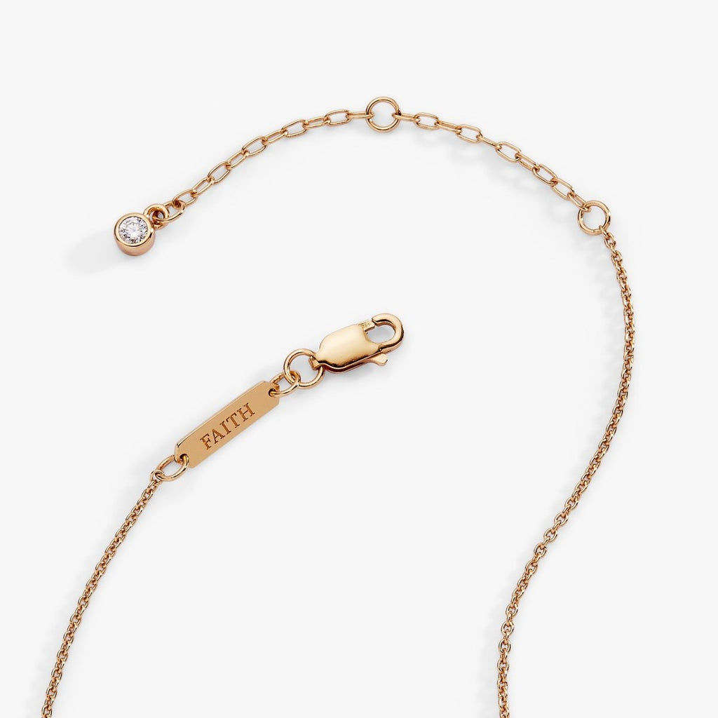 Cross Delicate Pave Crystal Pendant Necklace - Willow & Luna