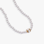 Crystal and Pearl Beaded Necklace - Willow & Luna