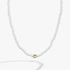 Crystal and Pearl Beaded Necklace - Willow & Luna