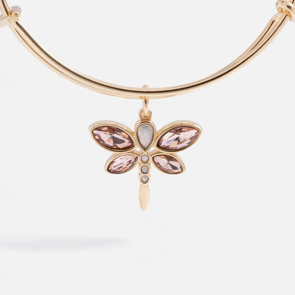 Crystal Dragonfly Bangle - Willow & Luna