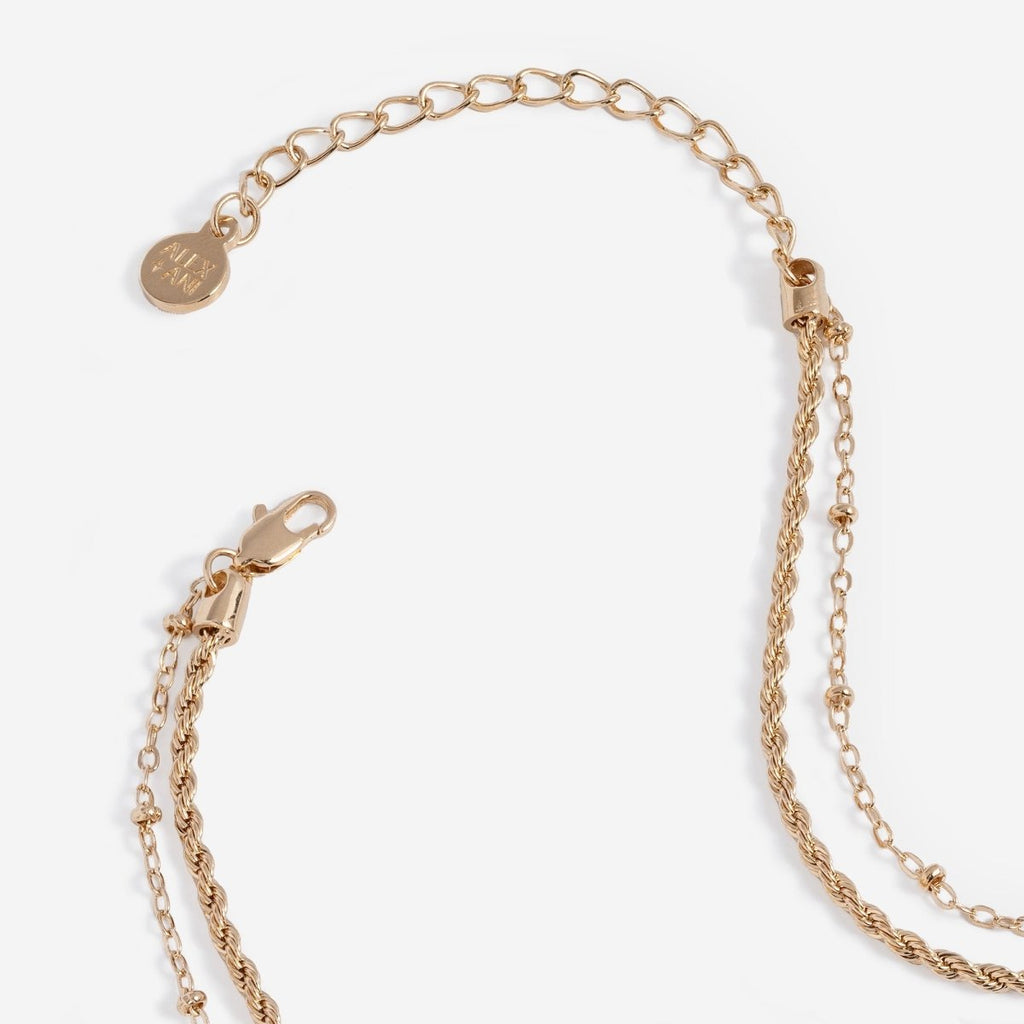 Crystal Dragonfly Double Layer Necklace - Willow & Luna