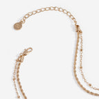 Crystal Dragonfly Double Layer Necklace - Willow & Luna