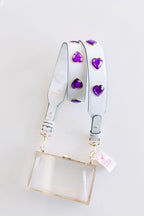 Crystal Heart Purse Strap - Willow & Luna
