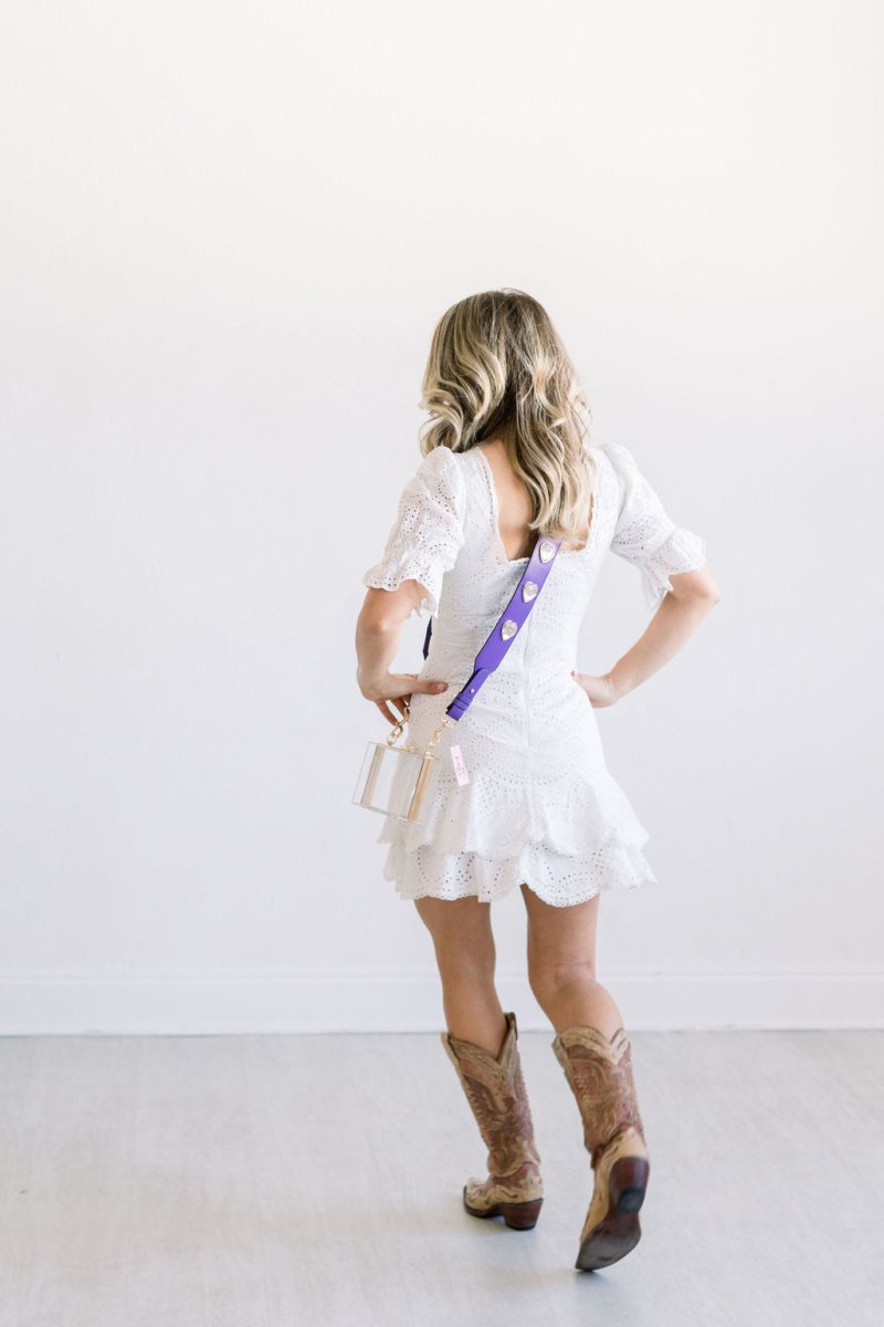 Crystal Heart Purse Strap - Willow & Luna