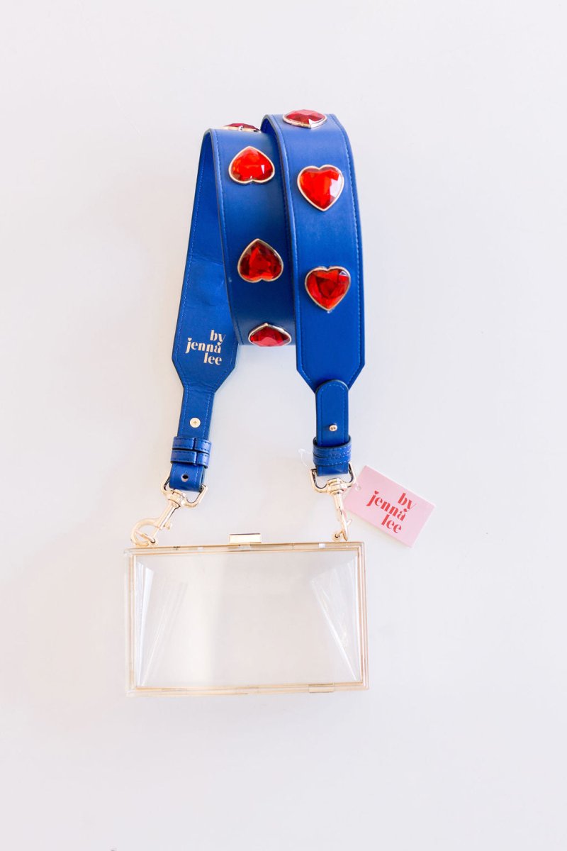 Crystal Heart Purse Strap - Willow & Luna