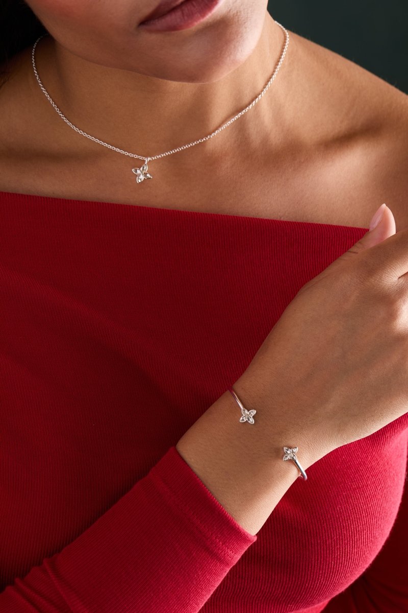 Crystal Logo Star Necklace - Willow & Luna