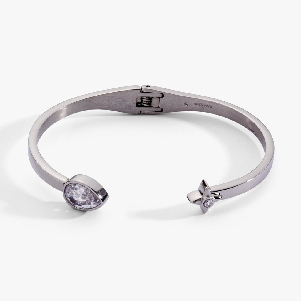 Crystal Teardrop and Star Cuff Bracelet - Willow & Luna