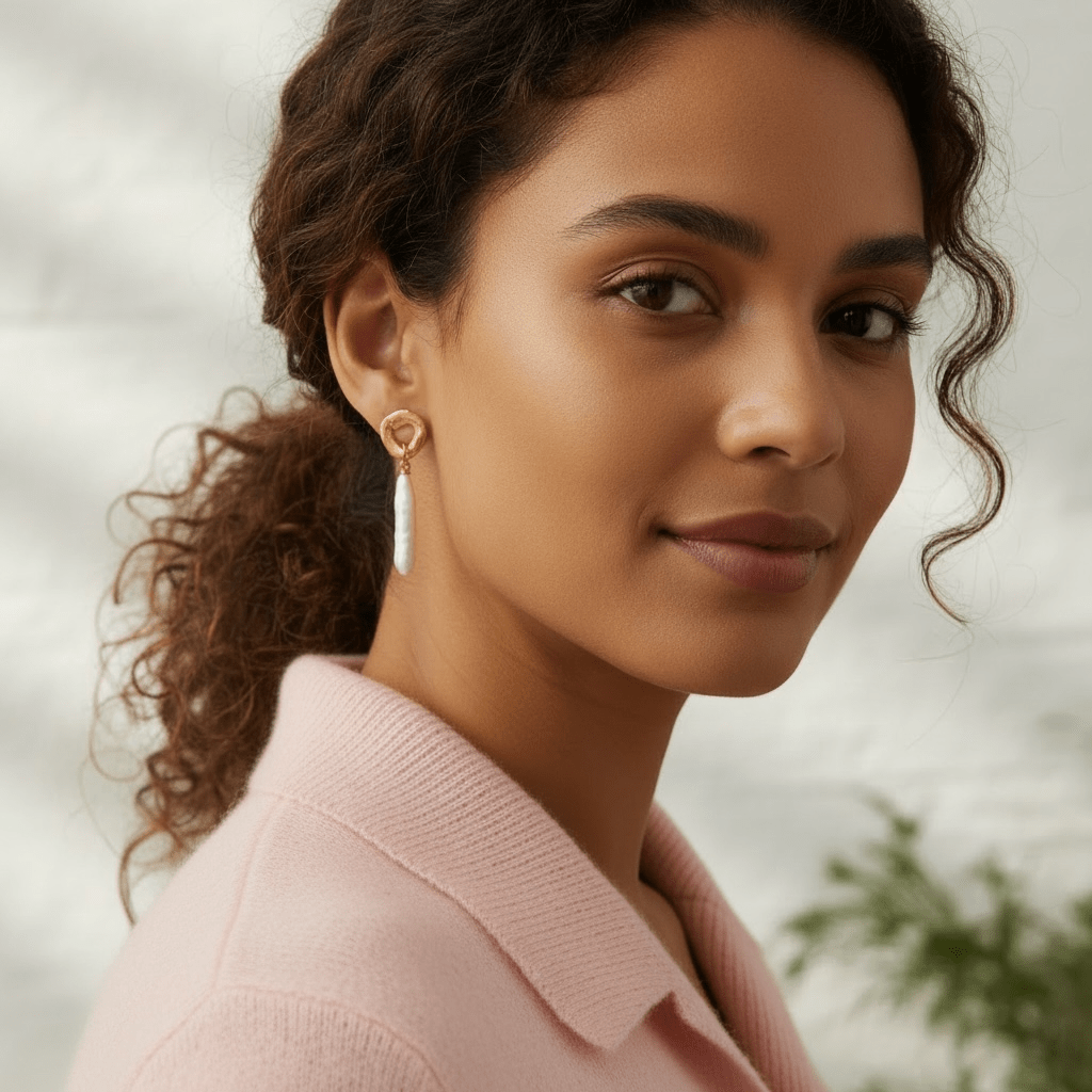 cycles with pearl drop earrings - Willow & Luna