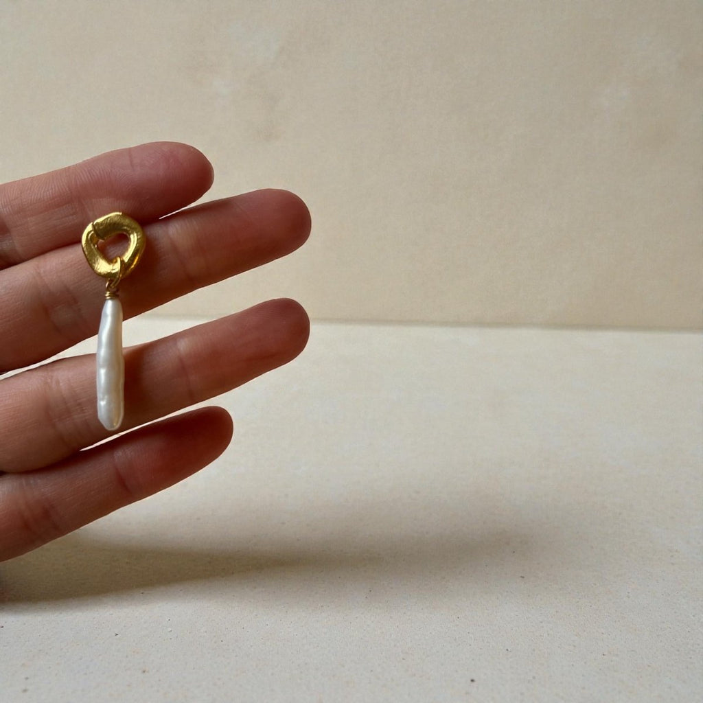 cycles with pearl drop earrings - Willow & Luna