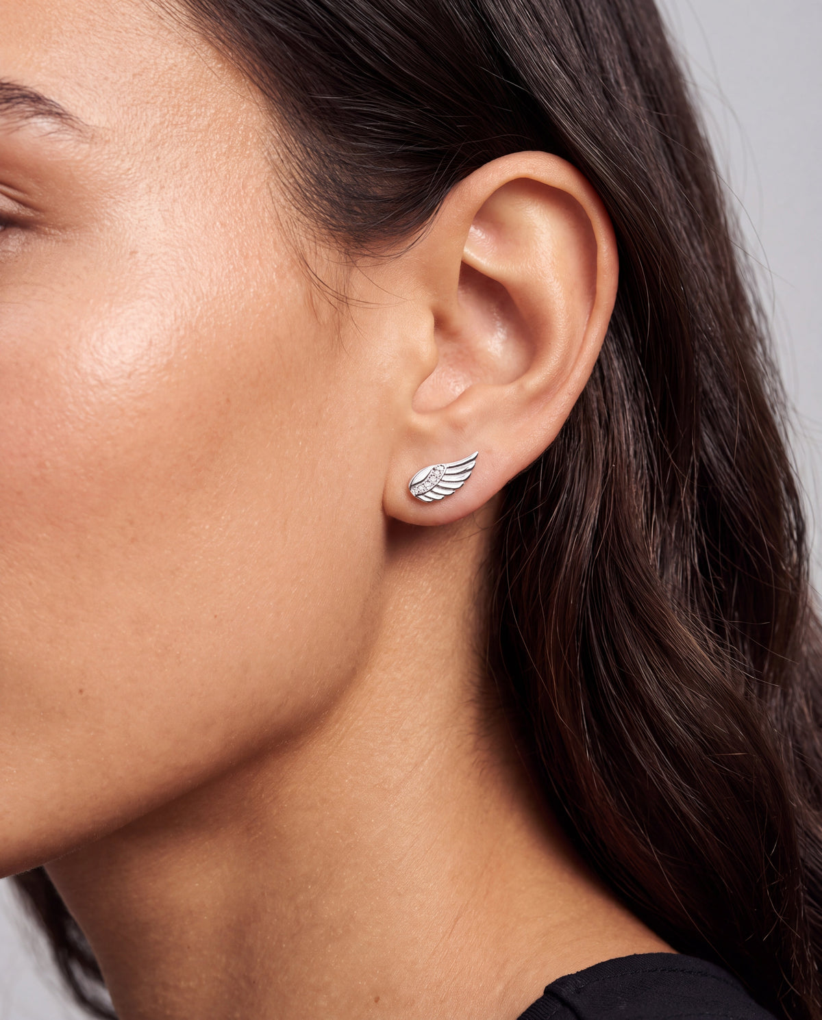 Faith Wing Stud Earrings