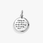 Daughter Dandelion Disc Charm - Willow & Luna