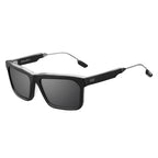Deano: Matte Black - Polished Gunmetal / Grey AR Polarized Lens - Willow & Luna