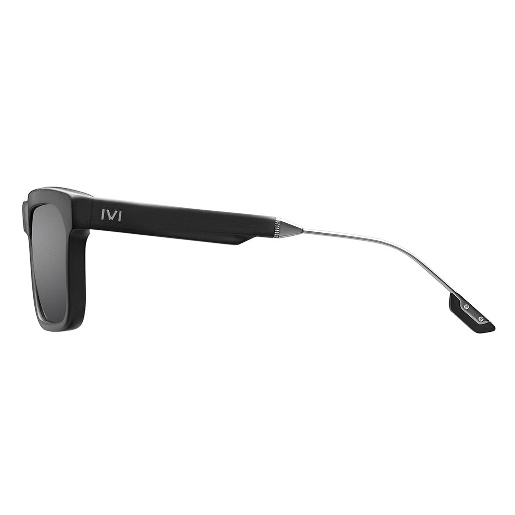 Deano: Matte Black - Polished Gunmetal / Grey AR Polarized Lens - Willow & Luna
