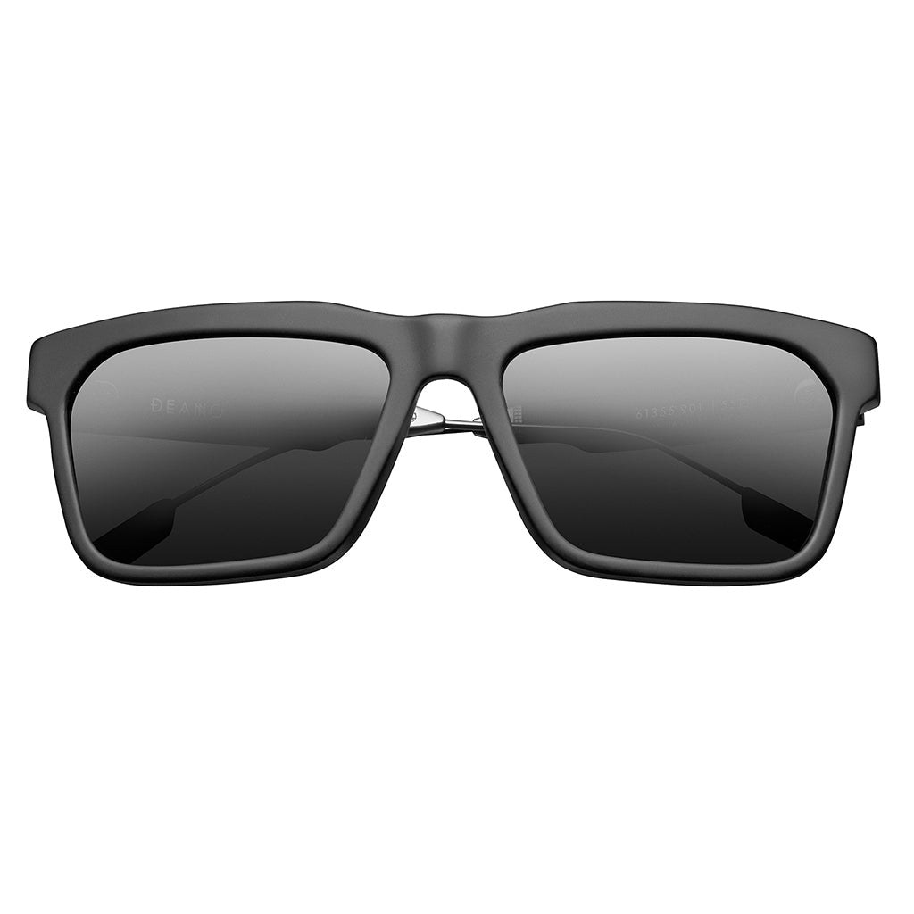 Deano: Matte Black - Polished Gunmetal / Grey AR Polarized Lens - Willow & Luna