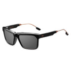 Deano: Polished Black & Copper / Grey AR Lens - Willow & Luna