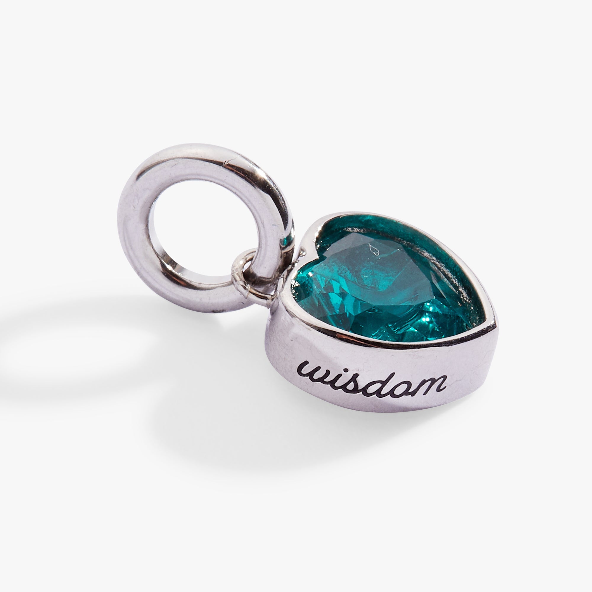 December 'Wisdom' Heart Birthstone Charm