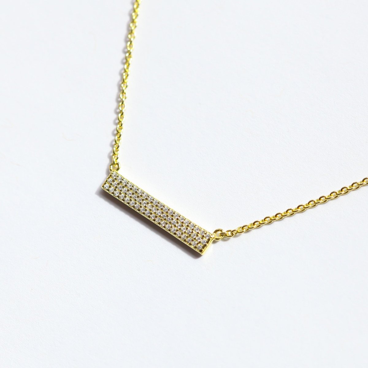 Diamond Bar Necklace - Willow & Luna