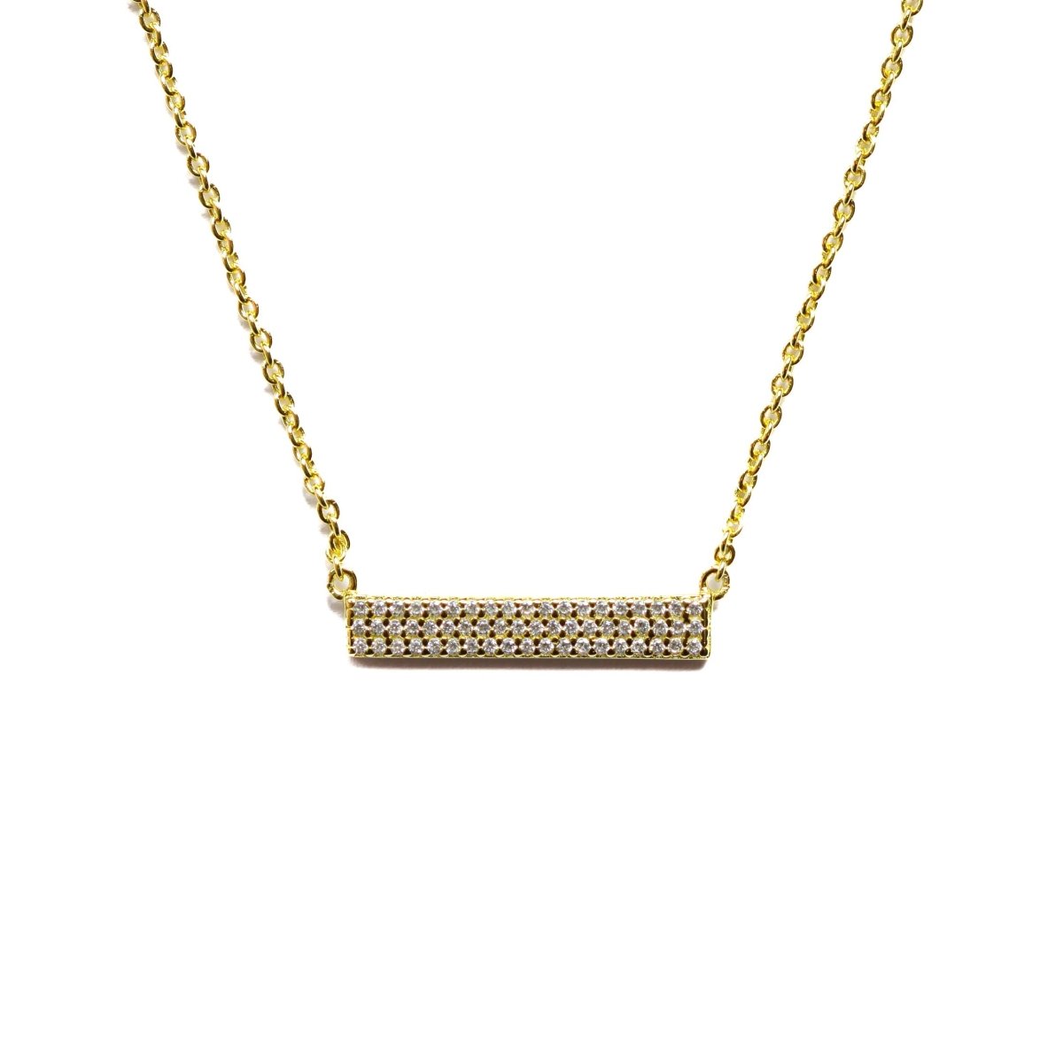 Diamond Bar Necklace - Willow & Luna
