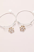 Dog Mom Charm Bangle - Willow & Luna