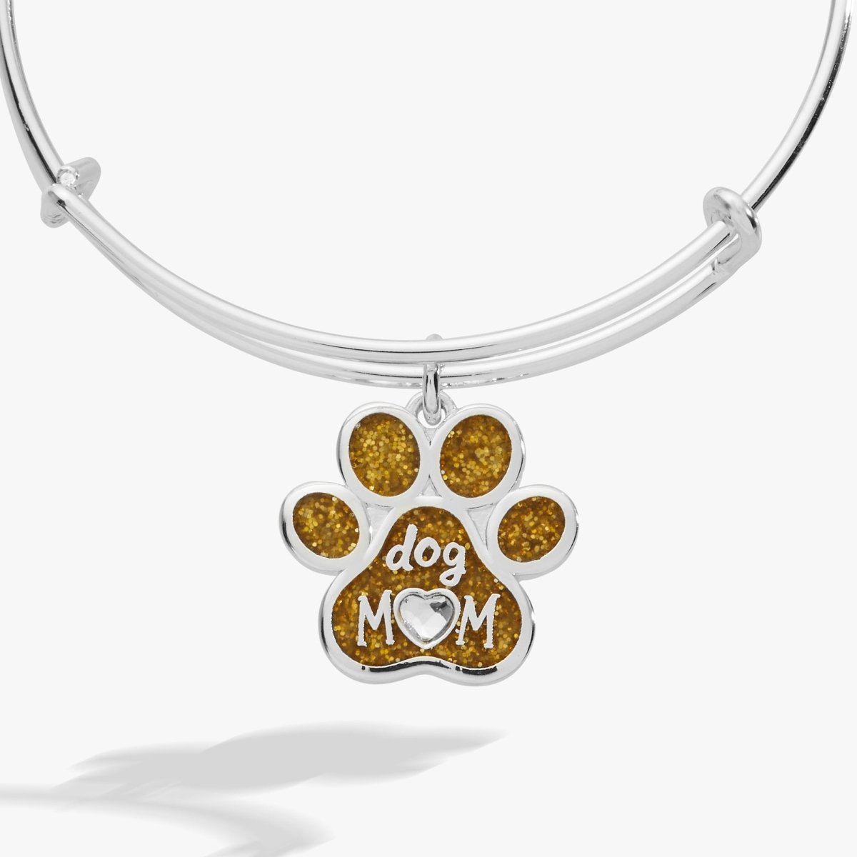 Dog Mom Charm Bangle - Willow & Luna