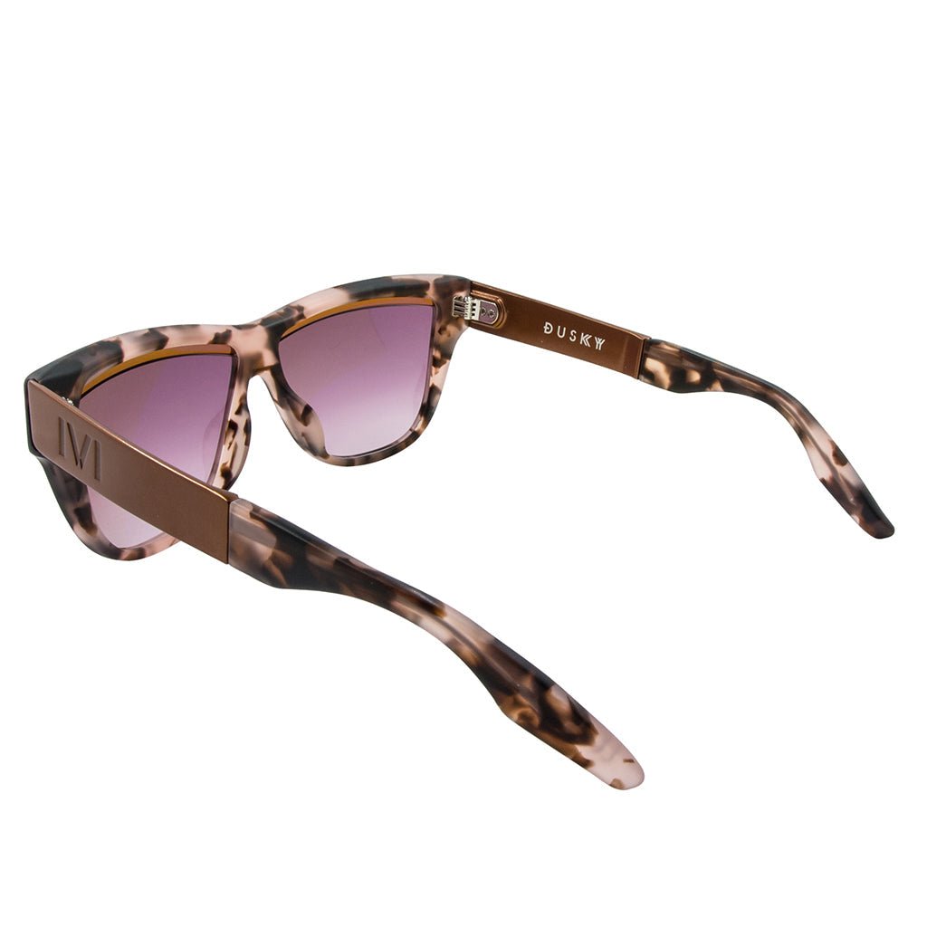 Dusky: Matte Mauve Tortoise - Rose Gold / Rose Gradient Lens - Willow & Luna