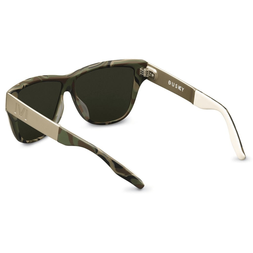 Dusky - POLISHED IVORY - DPM - BRUSHED ALUMINUM / GREEN GREY LENS - Willow & Luna