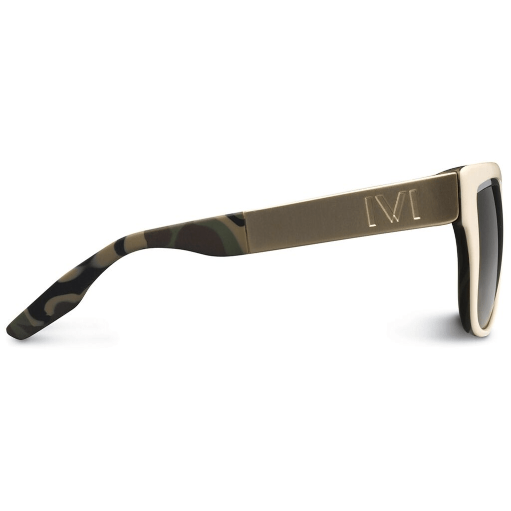 Dusky - POLISHED IVORY - DPM - BRUSHED ALUMINUM / GREEN GREY LENS - Willow & Luna