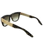 Dusky: Polished Tigers Eye - Brushed Gold / Bronze Gradient Lens - Willow & Luna