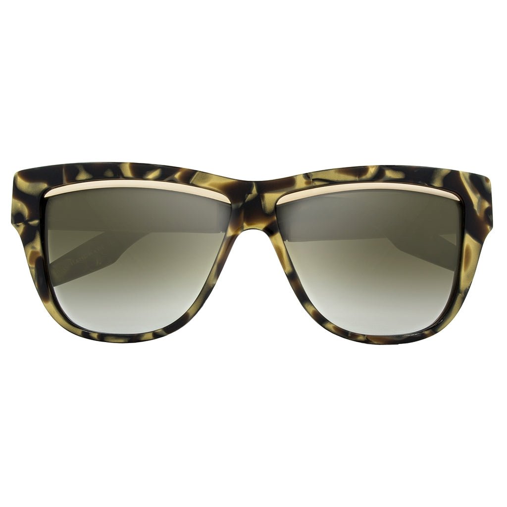 Dusky: Polished Tigers Eye - Brushed Gold / Bronze Gradient Lens - Willow & Luna
