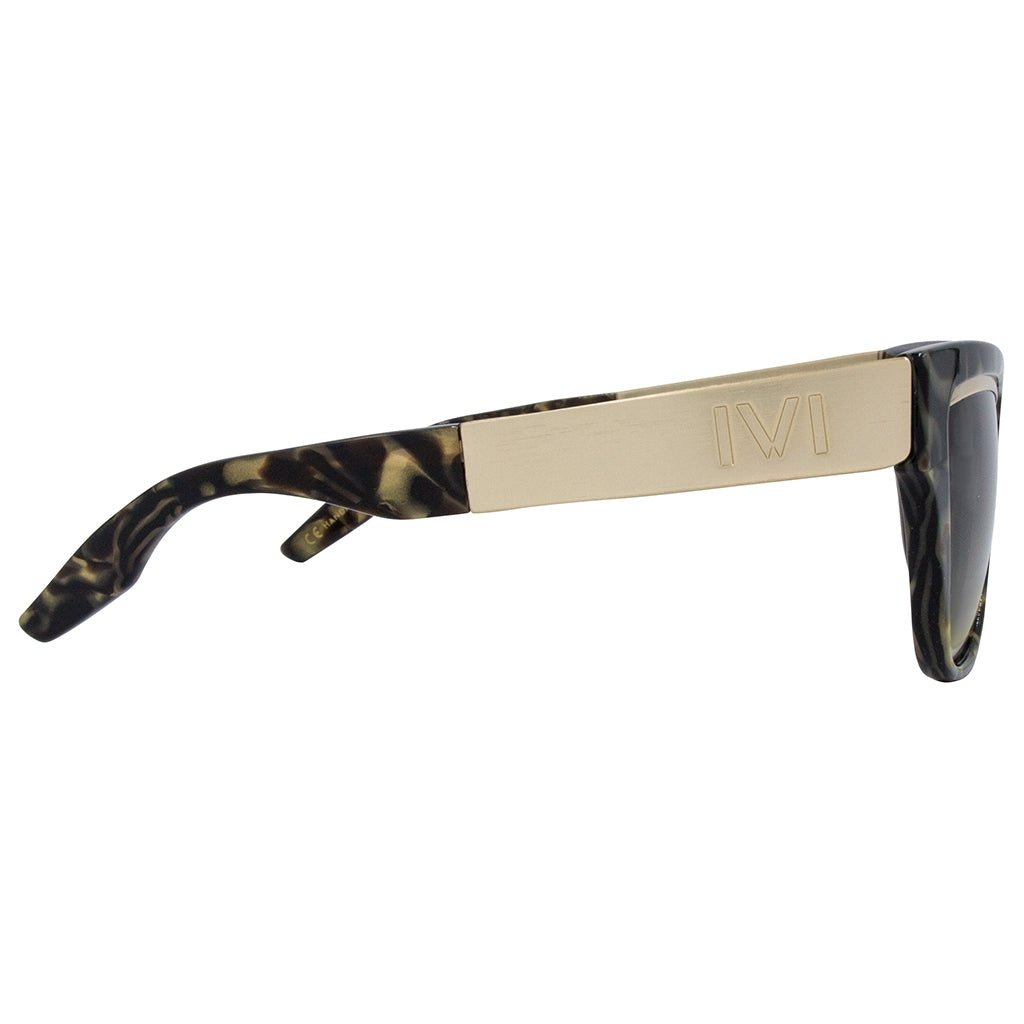 Dusky: Polished Tigers Eye - Brushed Gold / Bronze Gradient Lens - Willow & Luna