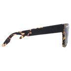 Dusky: Polished Vintage Tortoise - Brushed Black / Grey Lens - Willow & Luna